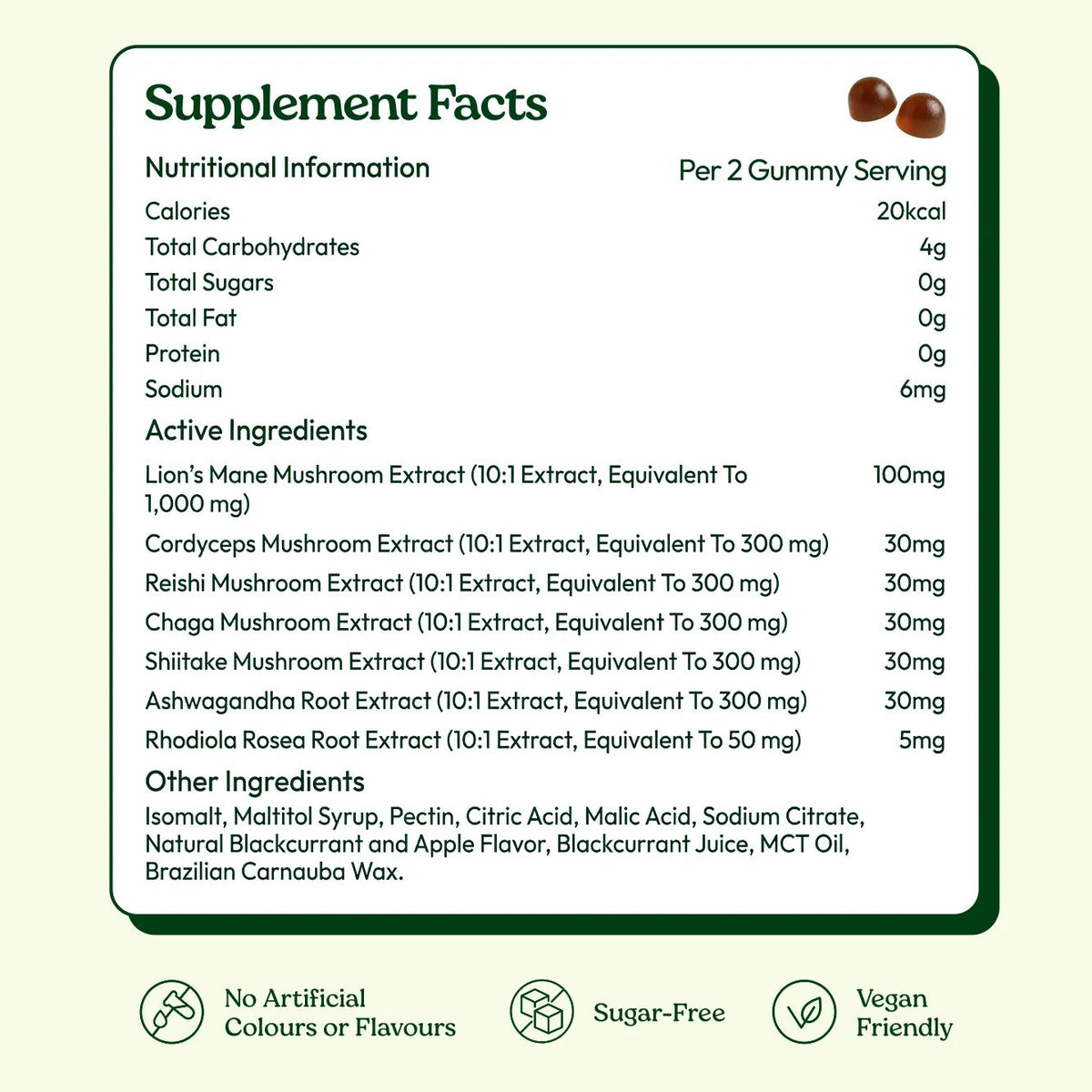 Grova nutrition information and ingredients