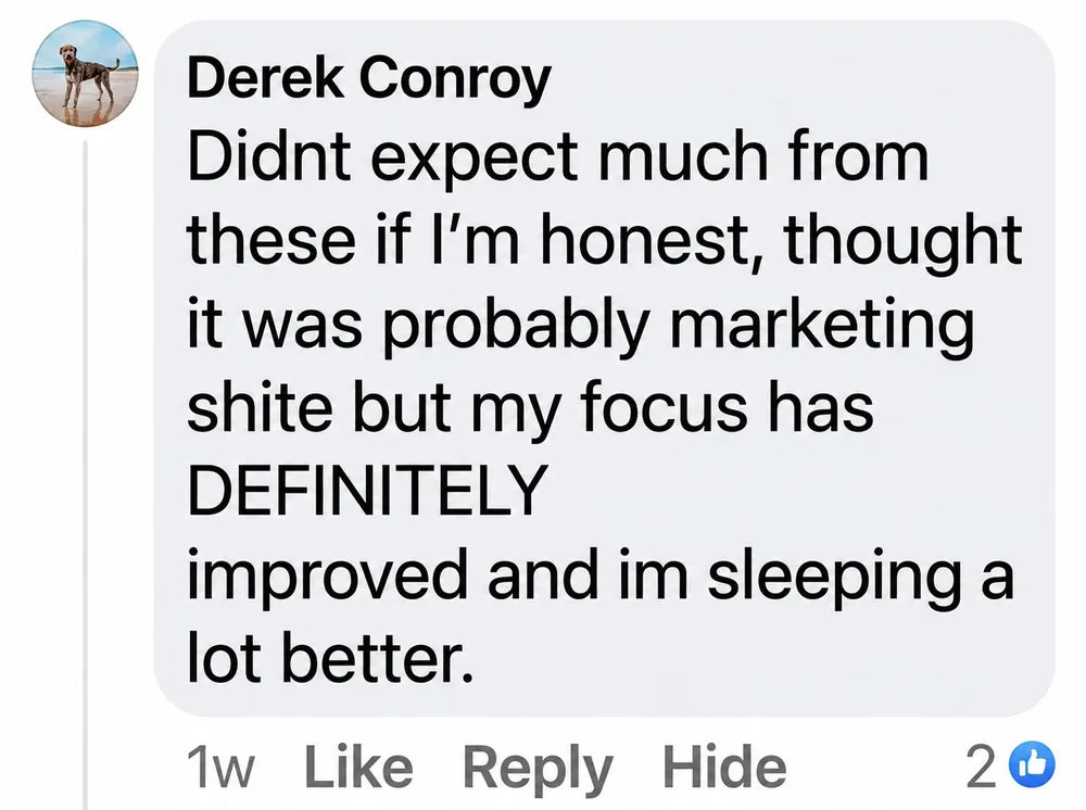 Facebook comment from Derek Conroy about Grova