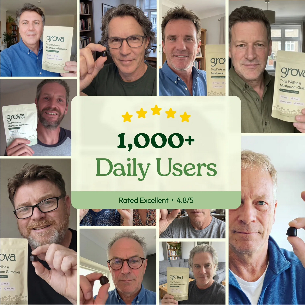 Grova men’s customer photo collage