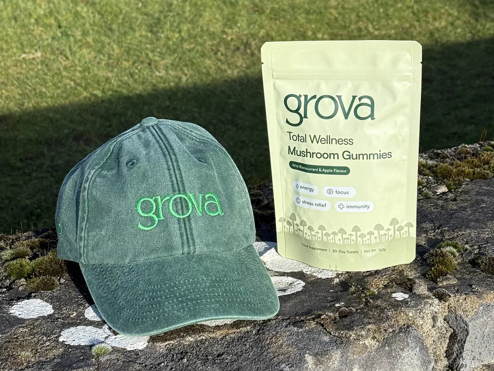 A Grova cap and our original pouch in the Galway sunshine.