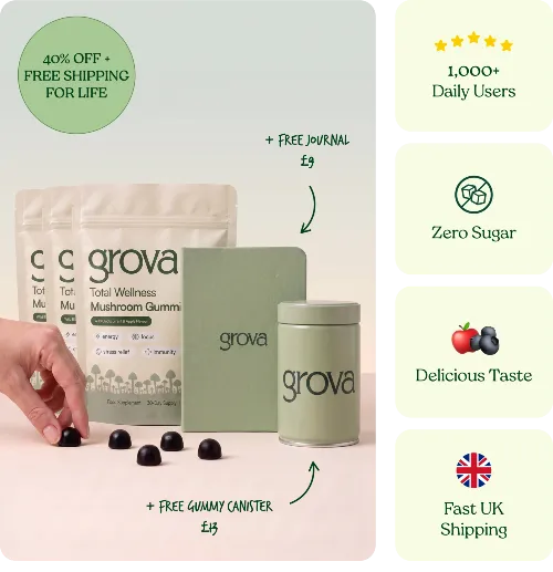 Grova mushroom gummies 90-day UK supply thumbnail